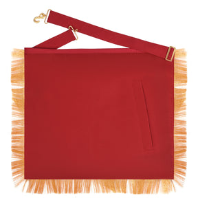 Master Mason Blue Lodge Regalia Set - Red & Golden Braid & Fringe - Bricks Masons