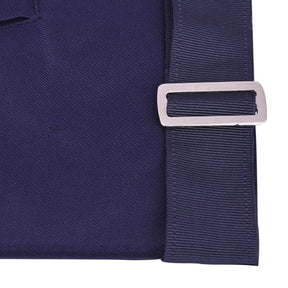 Marshal Officer Apron - Kenton Lodge Navy Velvet With Silver Embroidery Thread