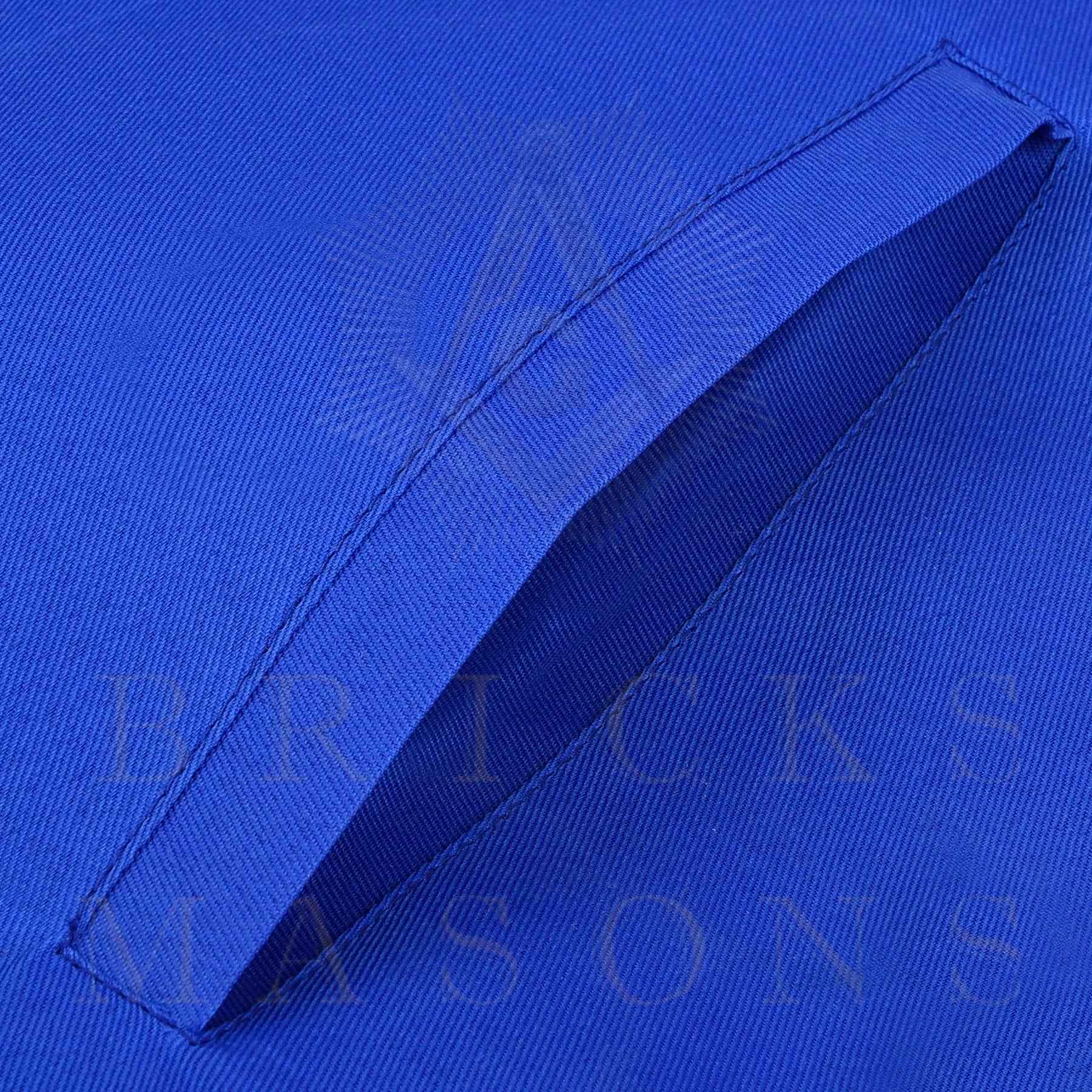 Junior Steward Blue Lodge Officer Apron - Machine Embroidery With Waist Belt Customizable Flap - Bricks Masons