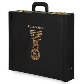 District Deputy Grand Master Blue Lodge Apron Case - Hand Embroidery Personalization - Bricks Masons