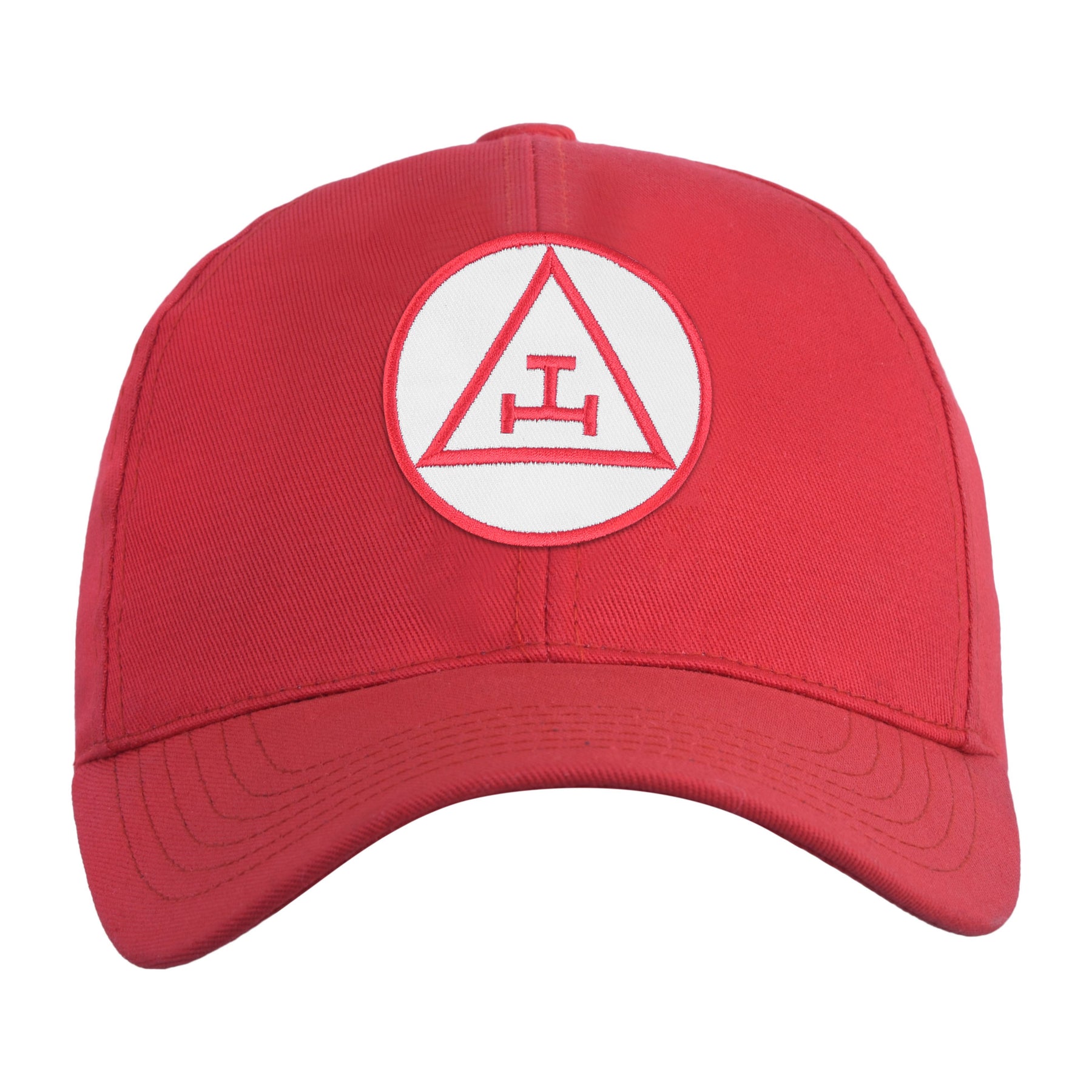 Royal Arch Chapter Baseball Cap - Red Elastic Stretch Band - Bricks Masons