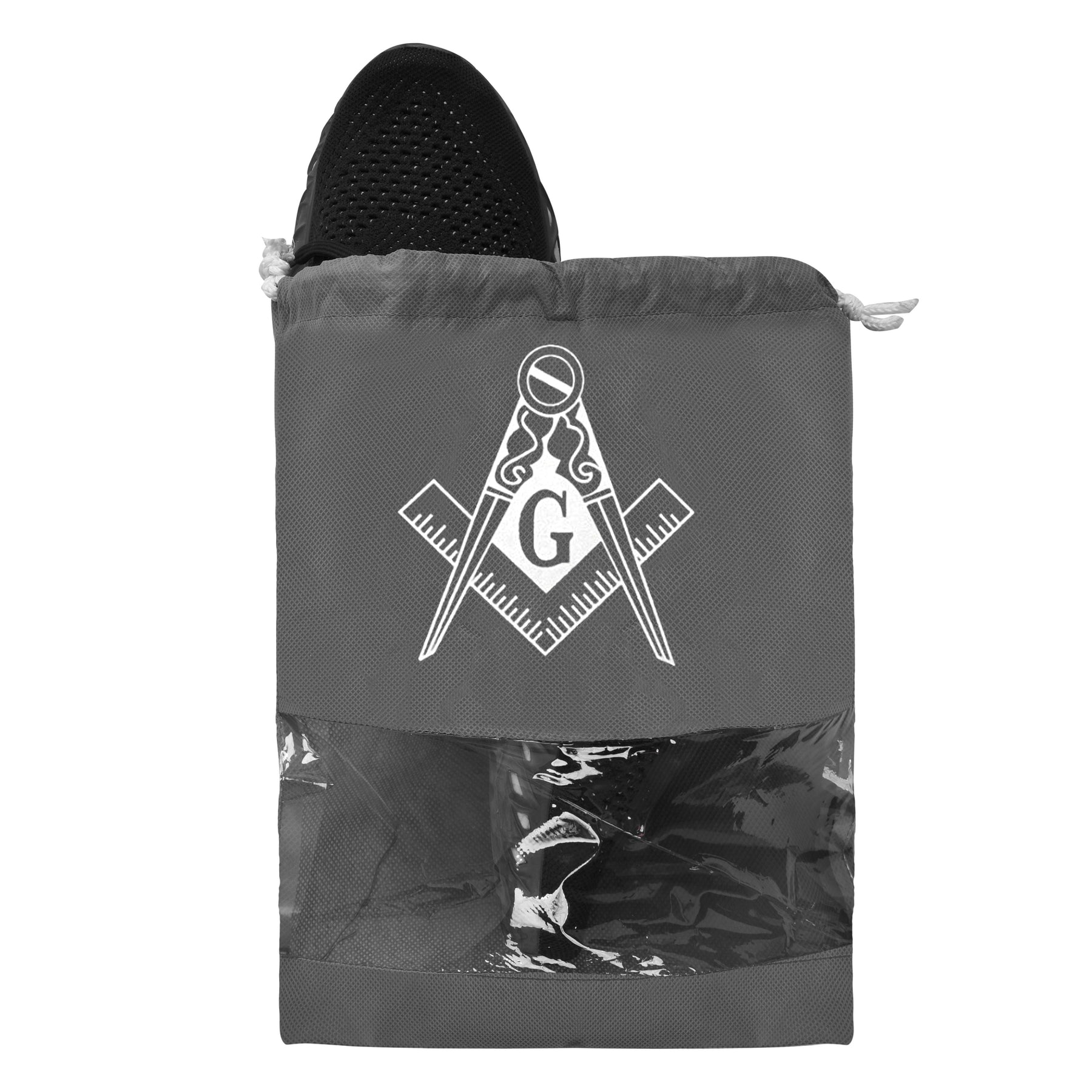 Master Mason Blue Lodge Shoe Cover - Gray Color (Set of 10) - Bricks Masons