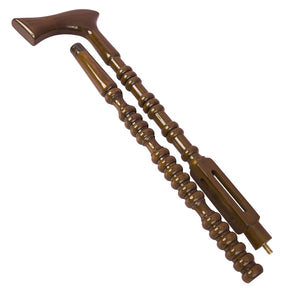 Blue Lodge Cane & Walking Stick - Indian Rosewood - Bricks Masons