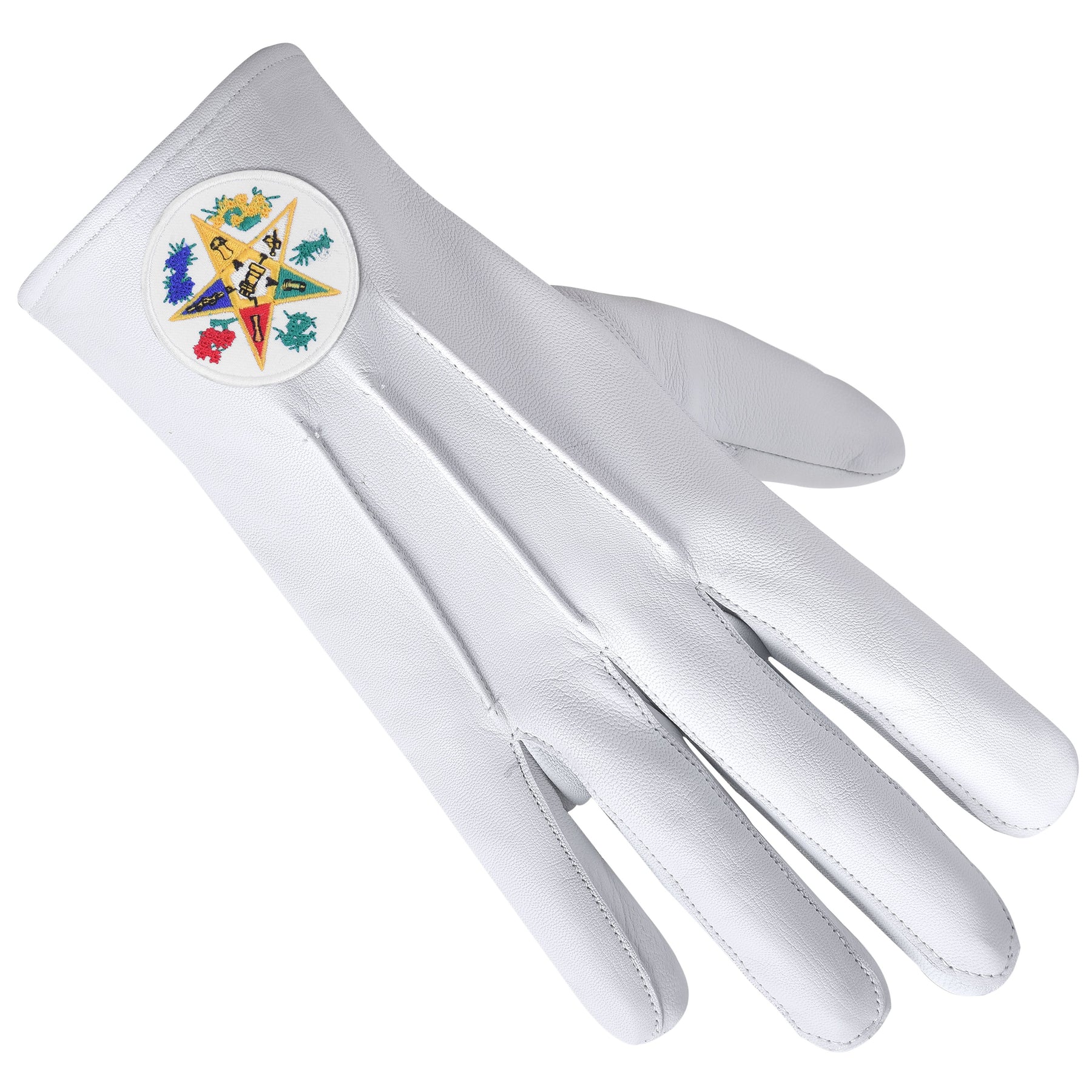 OES Glove - Leather With Round Patch - Bricks Masons