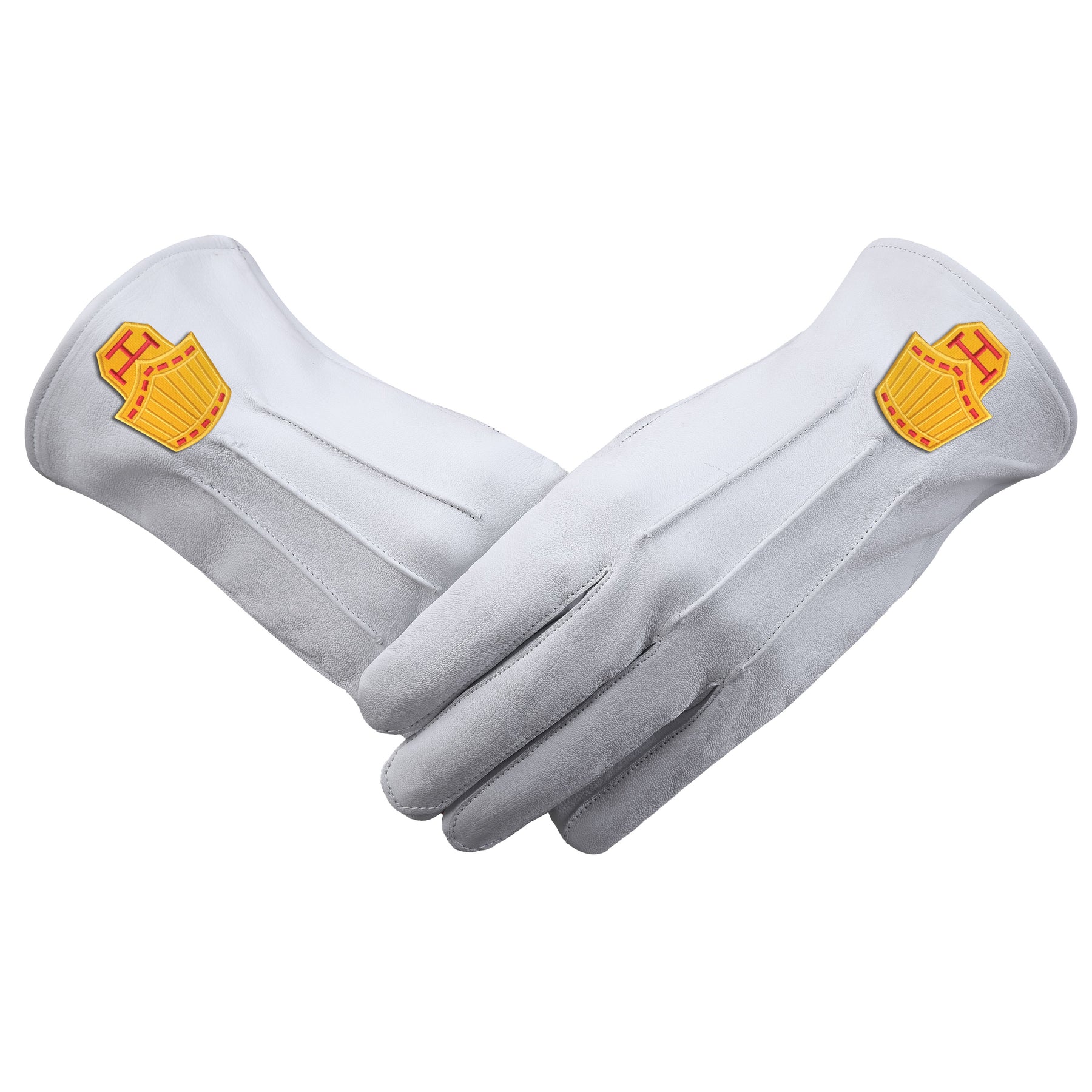 High Priest Royal Arch Chapter Glove - White Leather - Bricks Masons
