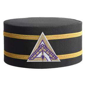 Royal & Select Masters English Regulation Crown Cap - White Patch & Double Braid - Bricks Masons