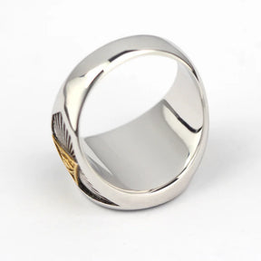 Master Mason Blue Lodge Ring - Free and Accepted Masons with S&C G Eye of Providence - Bricks Masons