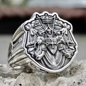 Knights Templar Commandery Ring - 16L Stainless Steel