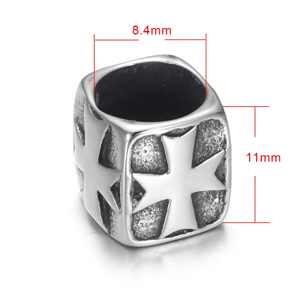 Order Of Malta Ring - Polished Stainless Steel - Bricks Masons