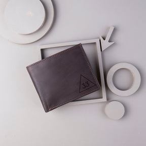 33rd Degree Scottish Rite Wallet - Handmade Leather - Bricks Masons