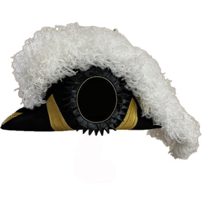 Grand Encampment Officer Knights Templar Chapeau - All White Plumes - Bricks Masons