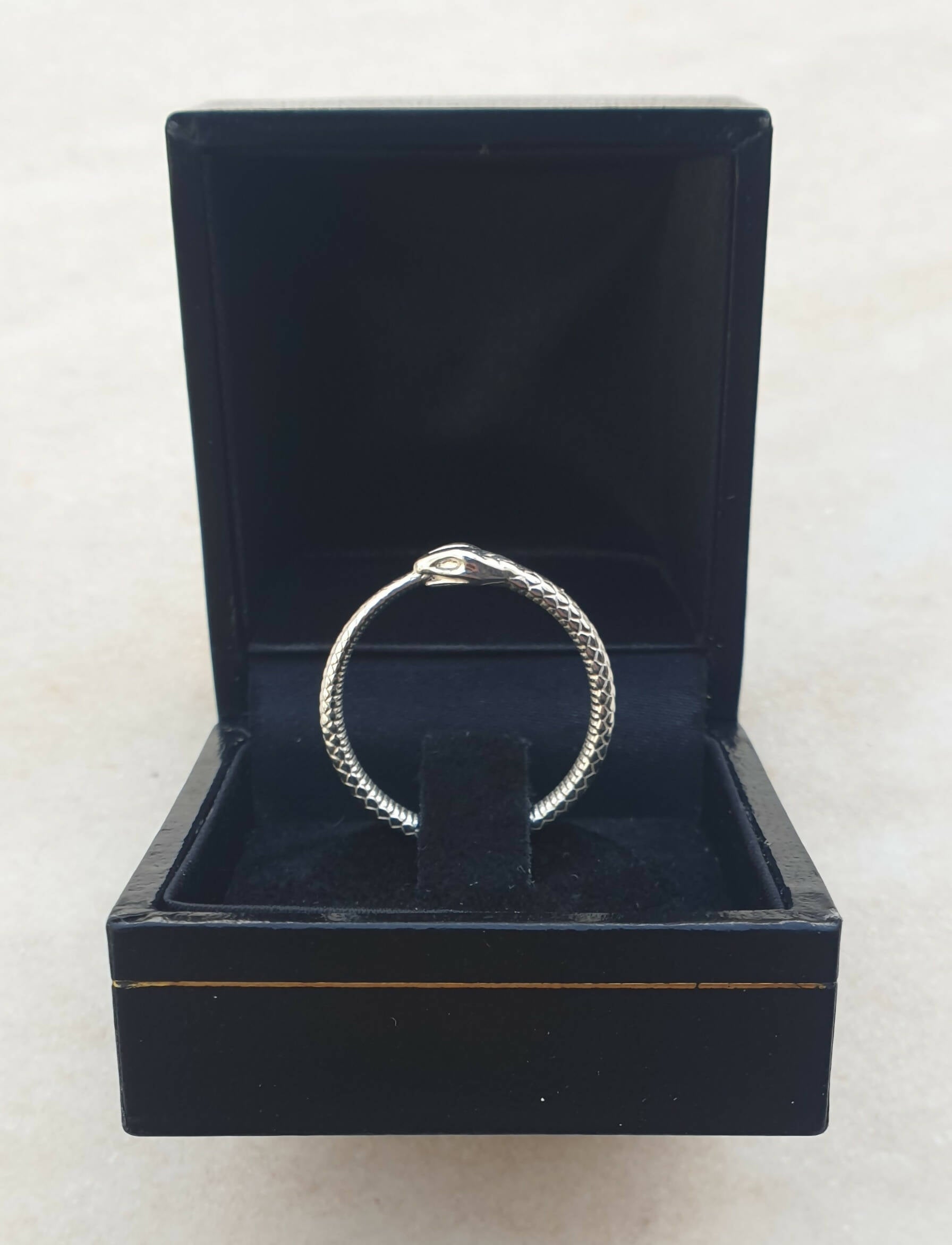 Masonic Ring - Ouroboros 925K Silver - Bricks Masons