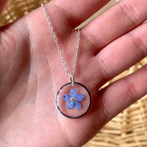 Masonic Necklace - Forget Me Not Gold & Silver - Bricks Masons