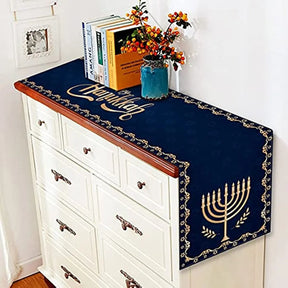 Ancient Israel Hanukkah Linen Table - Bricks Masons