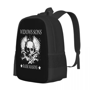 Widows Sons Skull Fathers  Backpack - Bricks Masons