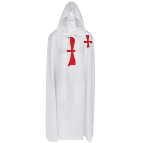 Knights Templar Commandery Cloak - White & Black Polyester