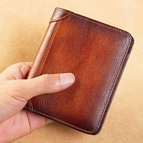 Royal Arch Chapter Wallet - GENUINE LEATHER & Credit Card Holder Brown