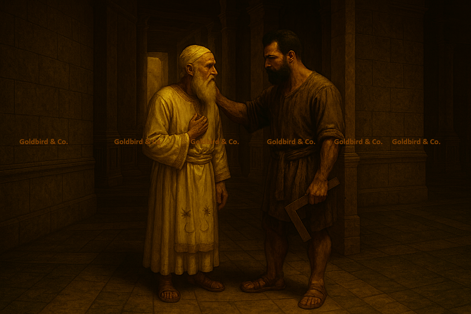 Framed Masonic Art - The Five-piece Chronological Series - Bricks Masons