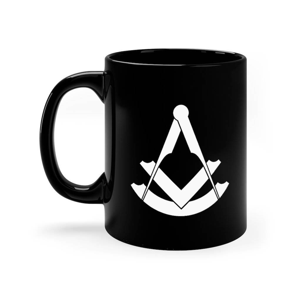 Past Master Blue Lodge Mug - 11oz Black