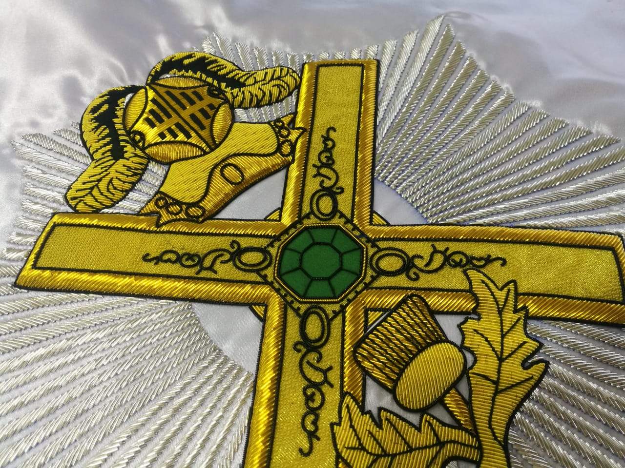 29th Degree Scottish Rite Banner - Handmade Bullion Embroidery