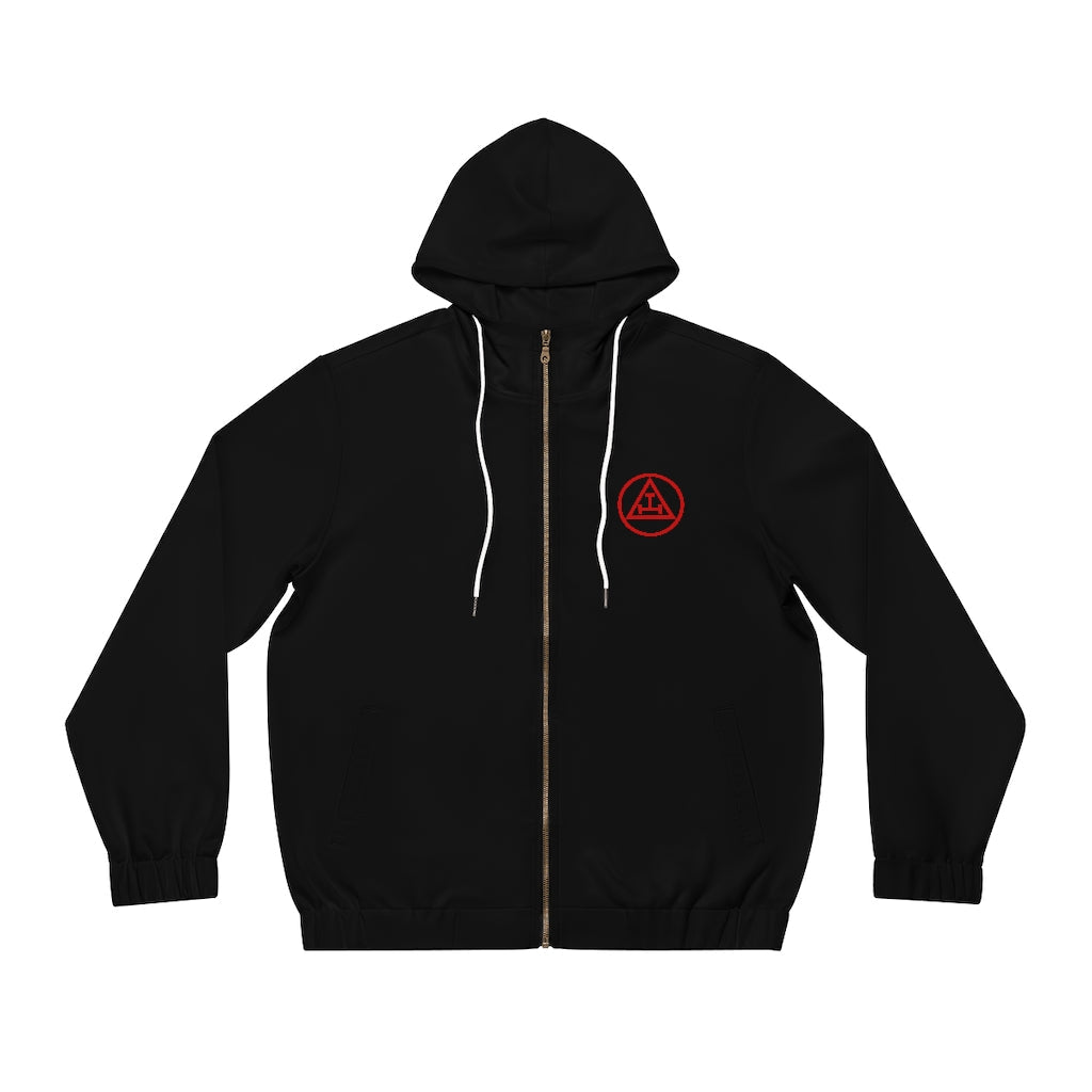 Royal Arch Chapter Hoodie - Black with Red Triple Tau