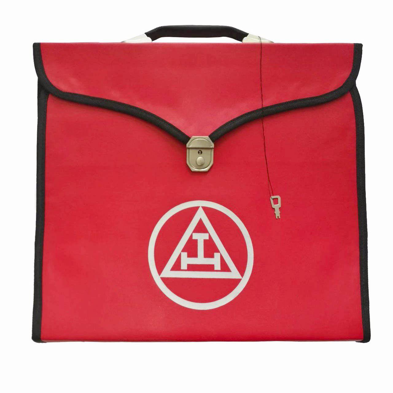 Royal Arch Chapter Apron Case - Red Leather MM, WM, Provincial