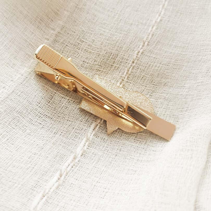 Council Tie Clip - Gold & Purple - Bricks Masons