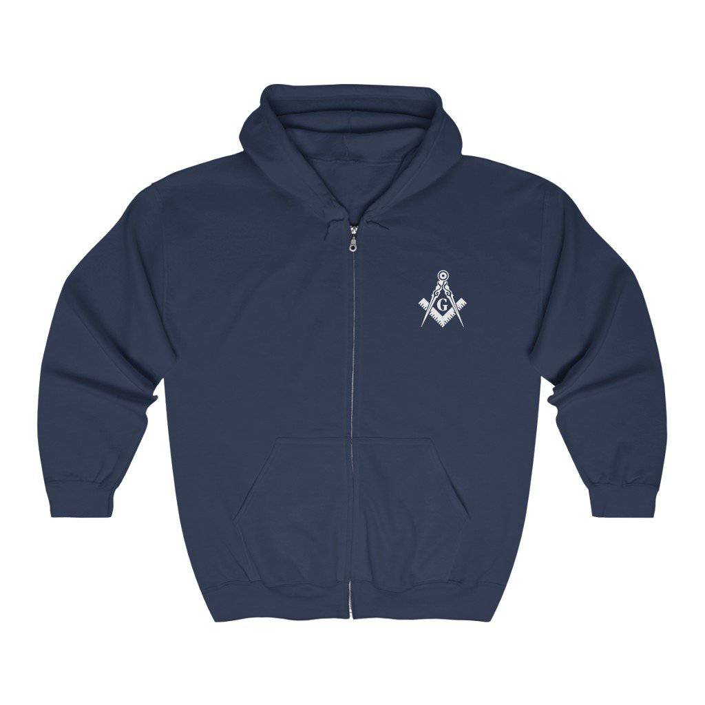 Master Mason Blue Lodge Hoodie - Square & Compass G 4 Colors