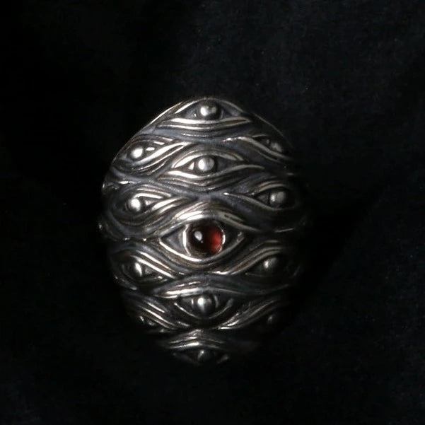 Eye Of Providence Ring - Adjustable 925 Sterling Silver - Bricks Masons