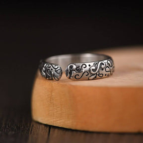 Eye Of Providence Ring - Adjustable 925 Sterling Silver - Bricks Masons