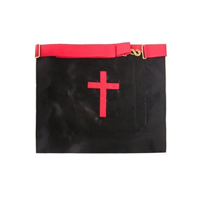 18th Degree Scottish Rite Apron - White & Red Moire Pelican