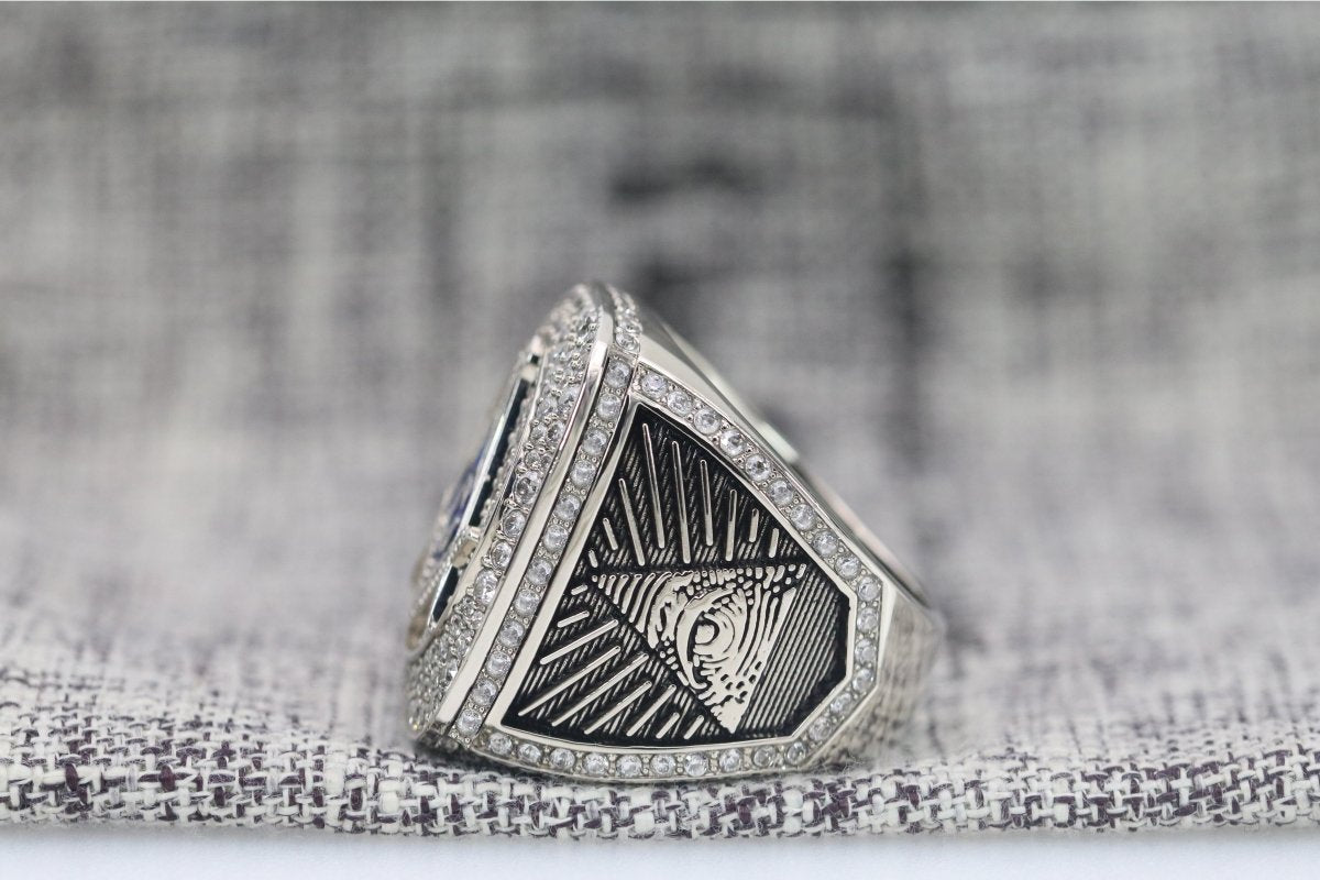Master Mason Blue Lodge Ring - Prince Hall 18k Yellow Gold Plated Face - Bricks Masons