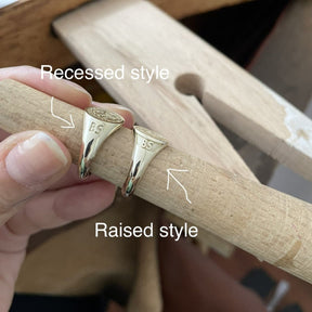 Master Mason Blue Lodge Ring - Solid Gold Customized Lodge Number - Bricks Masons