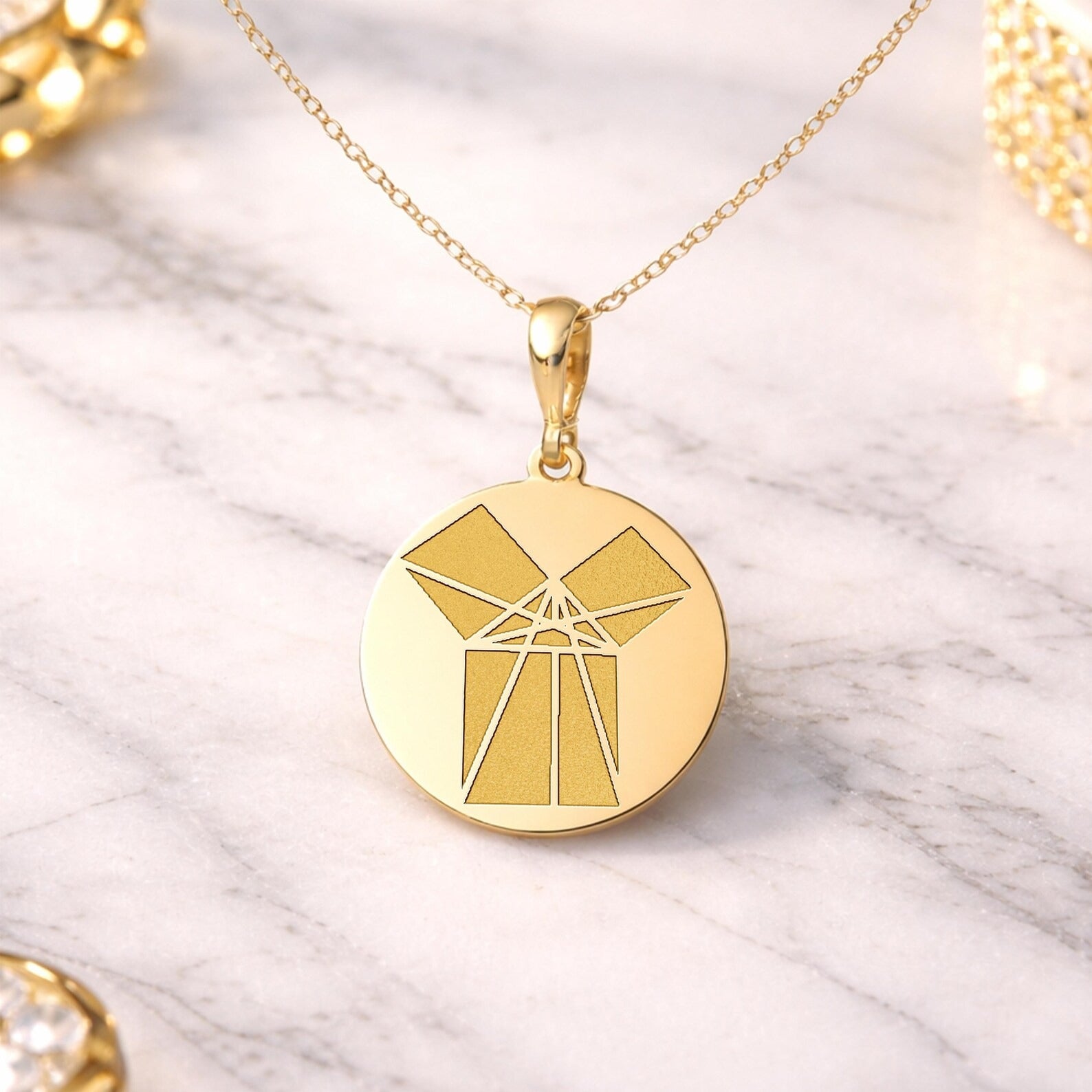 Masonic Necklace - The 47th Problem of Euclid - Bricks Masons