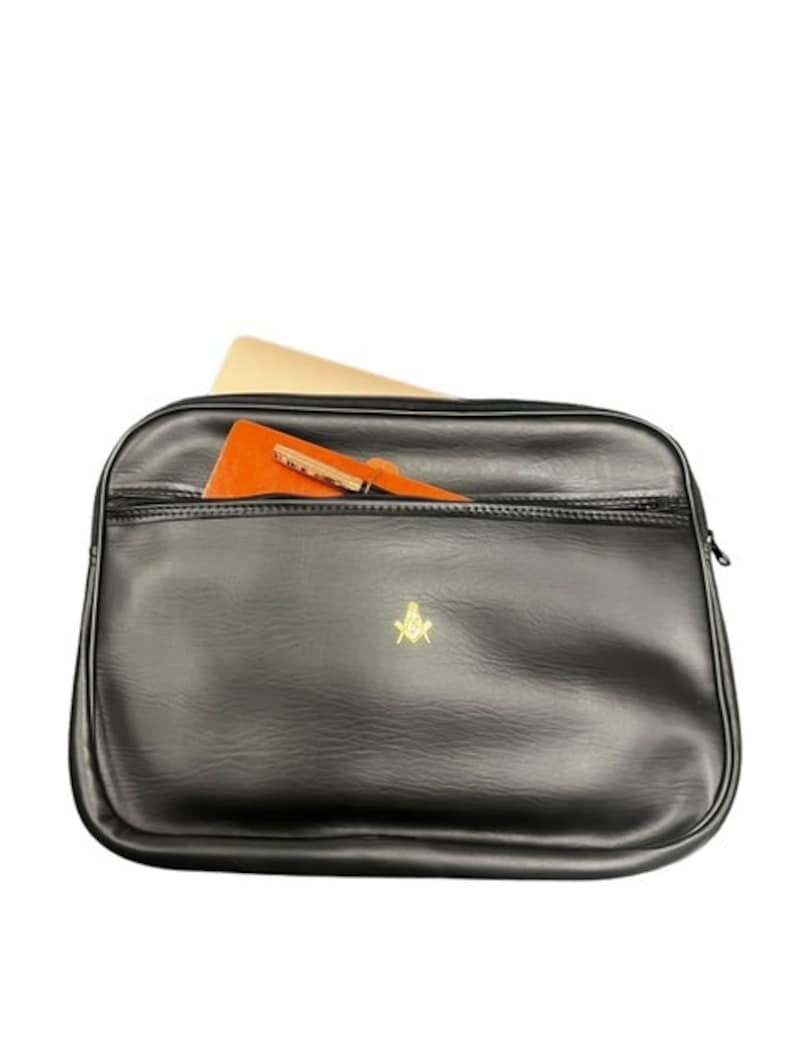 Master Mason Blue Lodge Laptop Case - One Size Universal Bag 24k Gold Clad - Bricks Masons