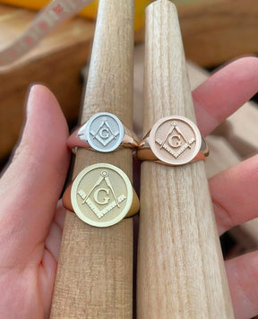 Master Mason Blue Lodge Ring - Various Sizes