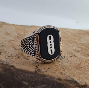 Independent Order of Odd Fellows Sterling Silver Ring - Handcrafted 925 Silver - Bricks Masons