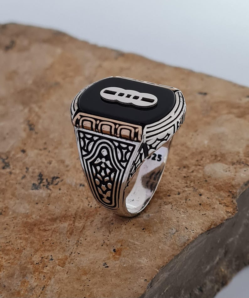 Independent Order of Odd Fellows Sterling Silver Ring - Handcrafted 925 Silver - Bricks Masons