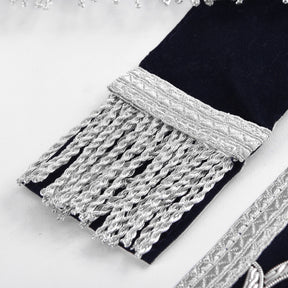 Junior Steward Blue Lodge Officer Apron - Blue With Silver Fringe - Bricks Masons