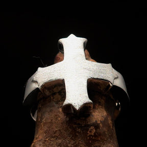 Knights Templar Ring - Templar Cross Sterling Silver - Bricks Masons