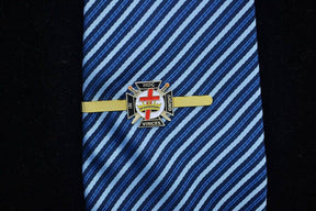 Knights Templar Tie Bar - Classic Cross Crown Gold - Bricks Masons