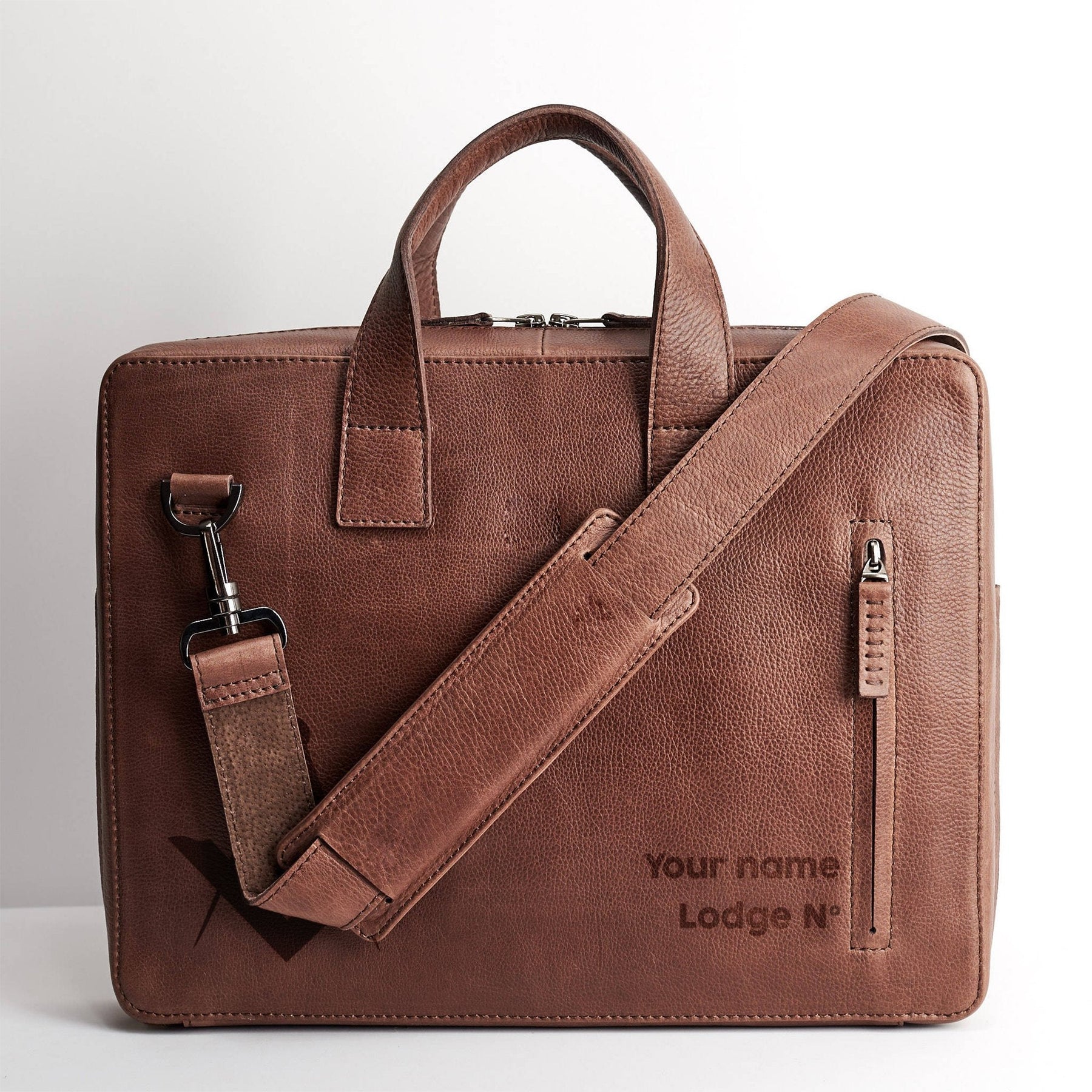 Master Mason Blue Lodge Briefcase - (Medium/Large) - Bricks Masons