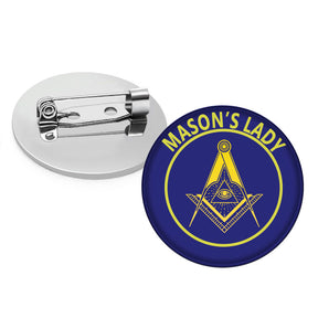 Master Mason Blue Lodge Brooch - Mason's Lady - Bricks Masons