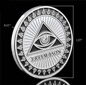 Master Mason Blue Lodge Coin - Commemorative - Bricks Masons