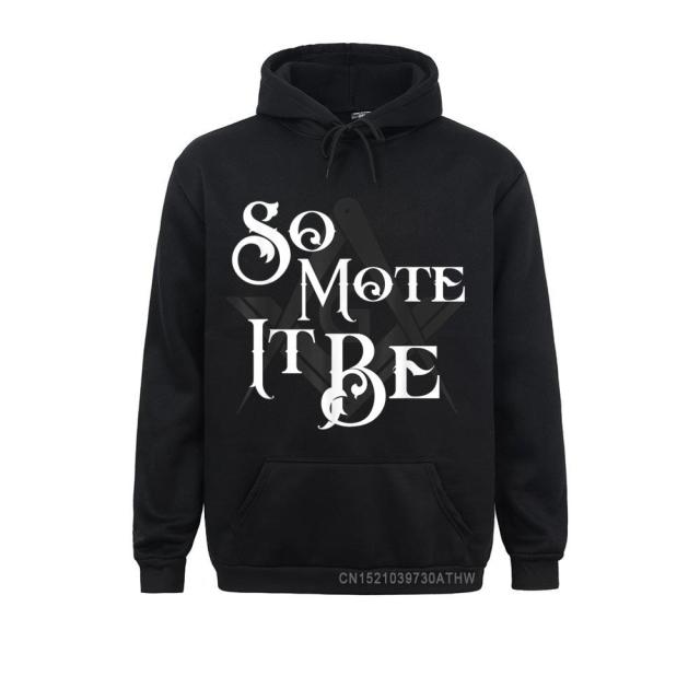 Master Mason Blue Lodge Hoodie - "So Mote It Be" Square and Compass G - Bricks Masons