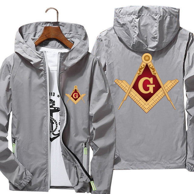 Master Mason Blue Lodge Jacket - Square & Compass G (Multiple Colors) - Bricks Masons