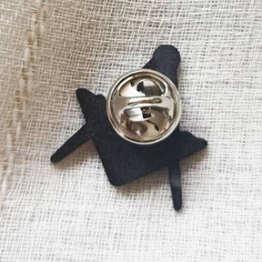 Master Mason Blue Lodge Lapel Pin - 2nd Degree Square and Compass Silver Color - Bricks Masons