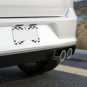 Master Mason Blue Lodge License Plate Frame - Black & White - Bricks Masons