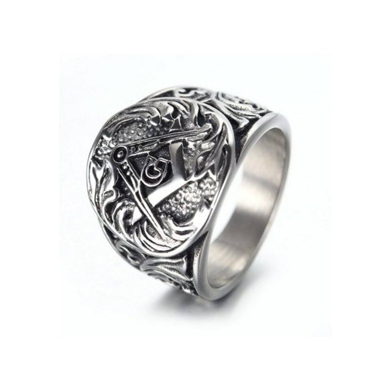 Master Mason Blue Lodge Ring - Gold, Black, Silver - Bricks Masons