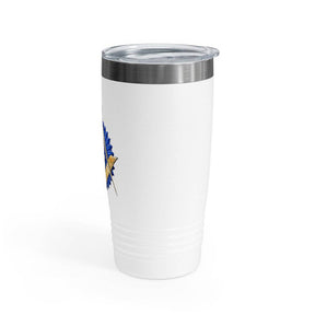 Master Mason Blue Lodge Ringneck Tumbler - Golden Square & Compass G - Bricks Masons